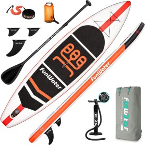 Funwater 11' x 33'' x 6'' Inflatable Stand Up Paddle Board